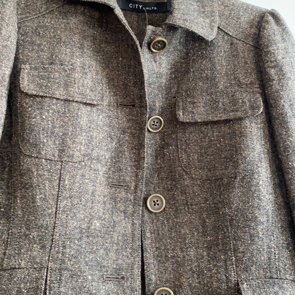 City Unltd women’s Tweed style Jacket NWT 2 - Picture 3 of 5